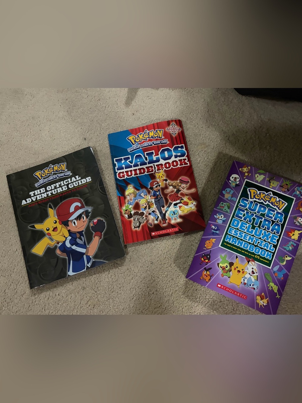 Pokemon guidebooks x3 lot